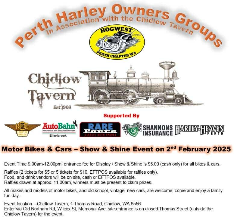 SRC Ride to Chidlow Bike and Car Show