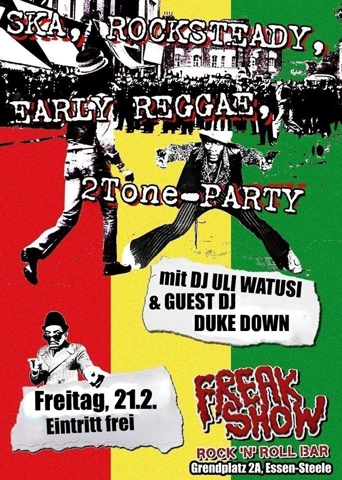 Ska Rocksteady Early Reggae 2Tone-Party