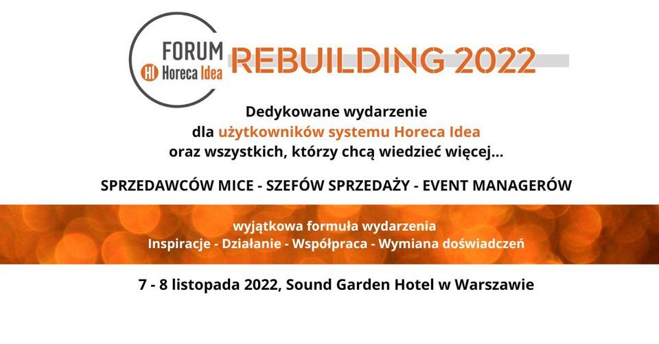 Forum Horeca Idea Rebuilding 2022