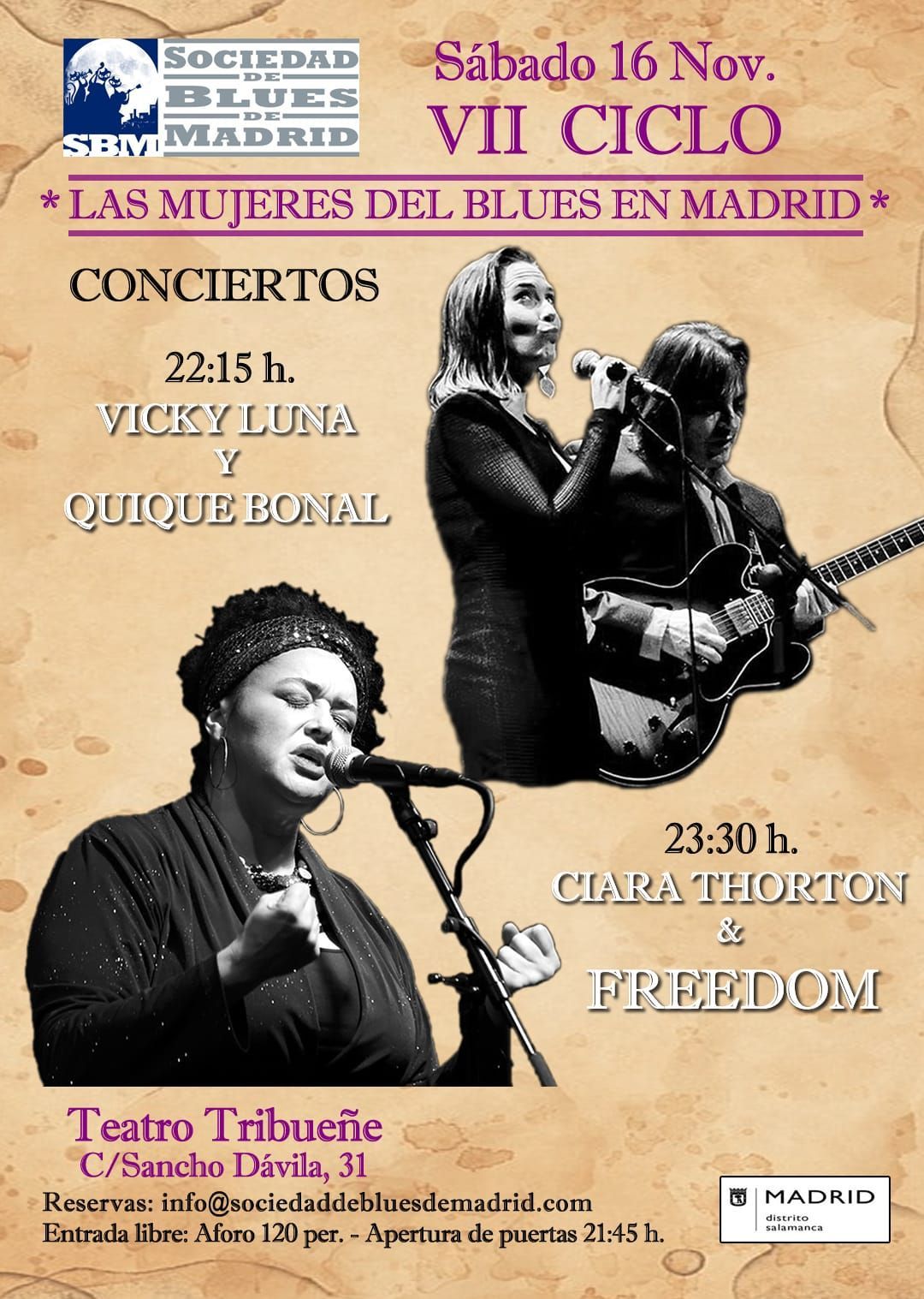 VII Ciclo Las Mujeres del Blues en Madrid