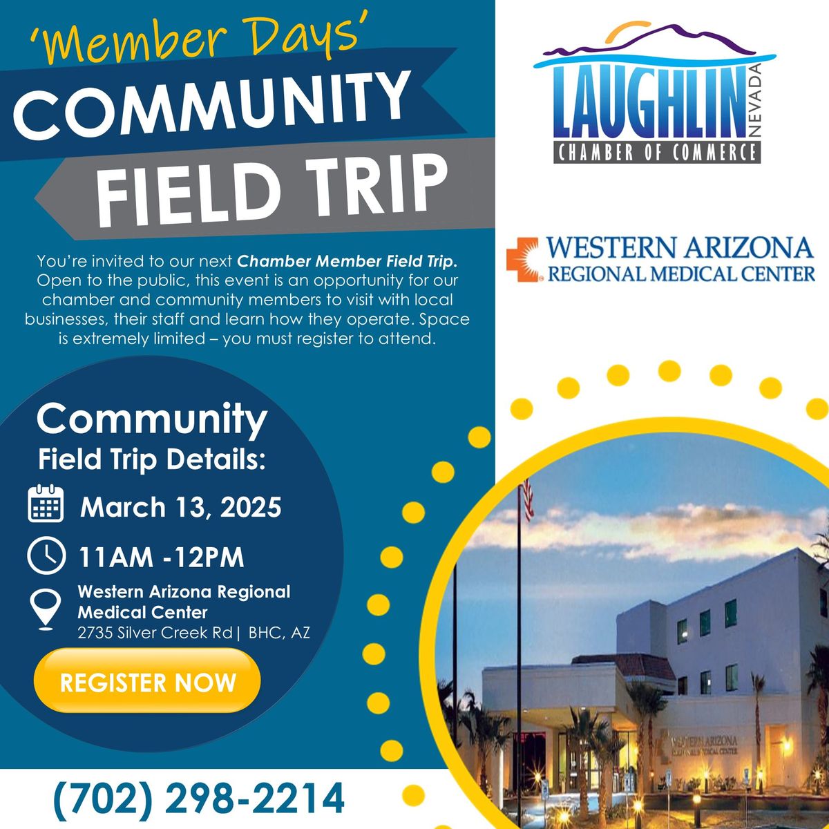 'Member Days' Community Field Trip: Western Arizona Regional Medical Center