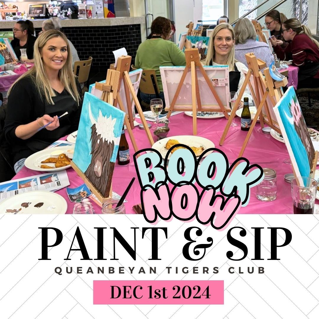 Paint & Sip at the Queanbeyan Tigers Club