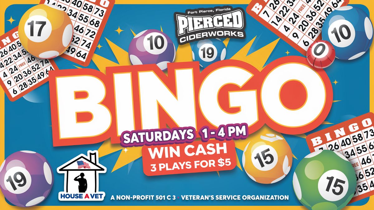 Bingo Saturdays at Pierced Ciderworks