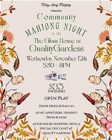 Mahjong Night in Mars, PA