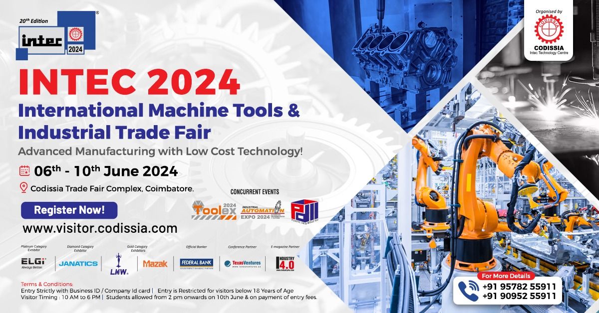 Intec 2024 - 20th edition of International Machine Tools & Industrial Trade Fair