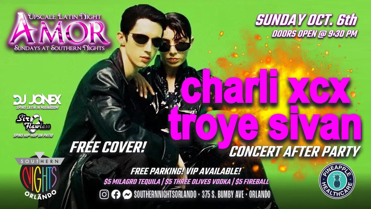 Charli Xcx & Troye Sivan Concert After Party