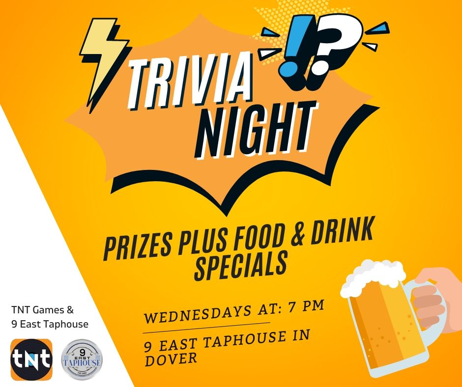 Trivia at 9 East Taphouse