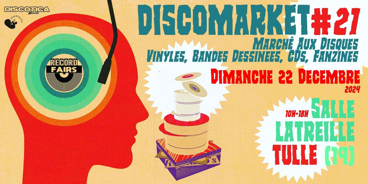 DISCOMARKET#21 March\u00e9 Aux Disques, CD's, B\u00e9d\u00e9s, Fanzines.