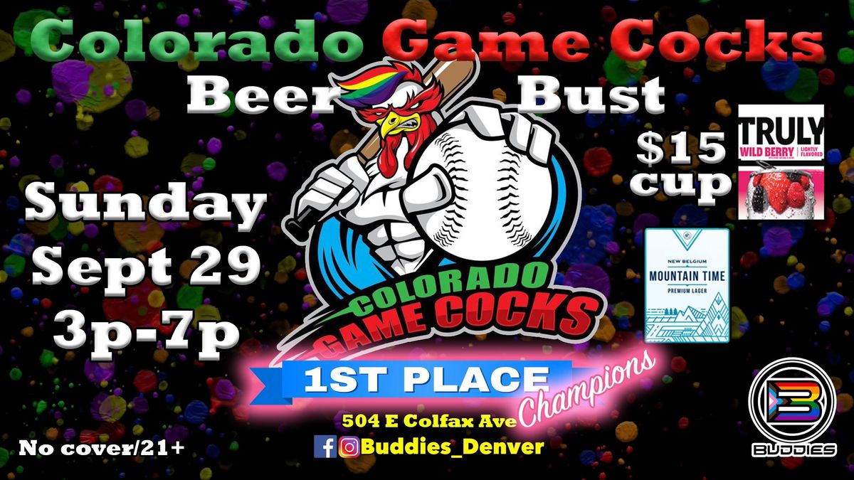 Game Cocks charity Beer Bust