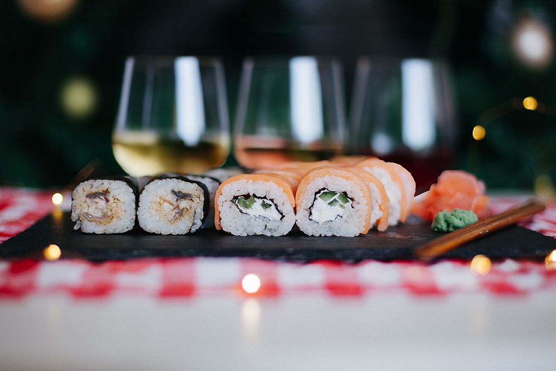 Wine & Sushi Pairing Flights - Frankenmuth