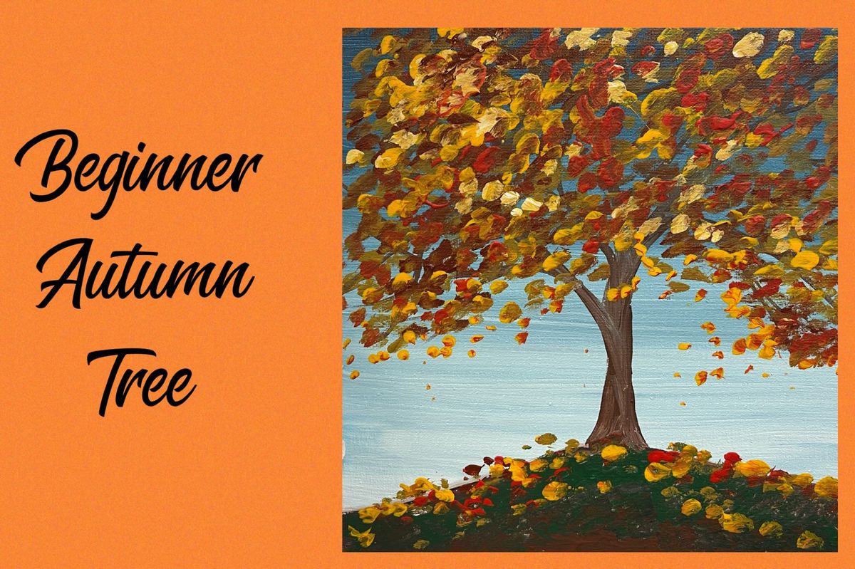  Beginner Autumn Tree Acrylic Painting 