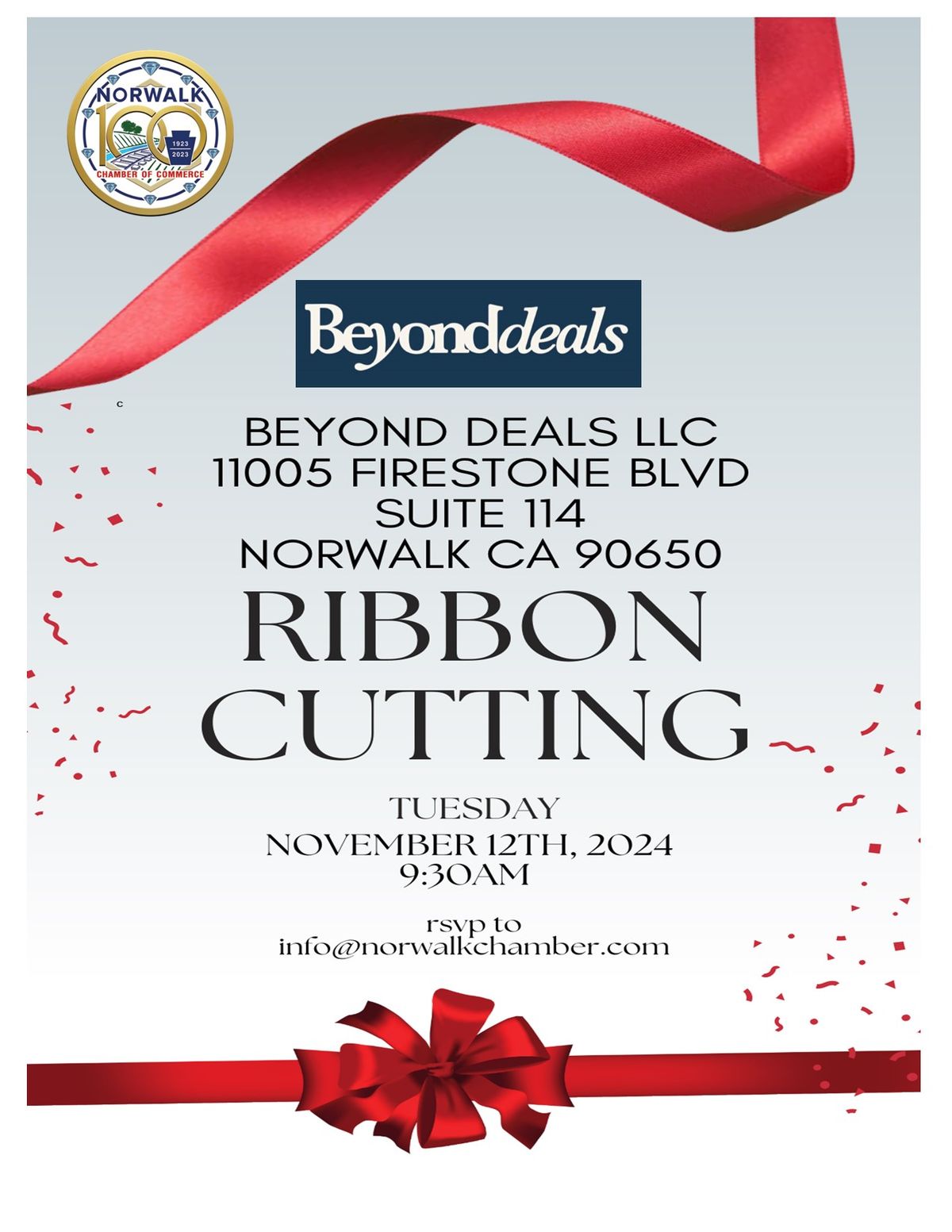 Ribbon Cutting Event for Beyond Deals