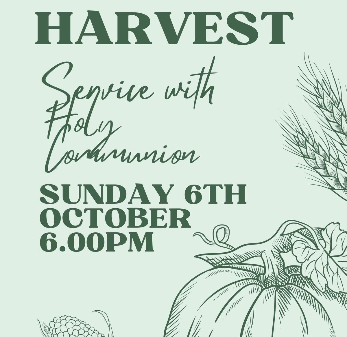 Harvest and Holy Communion