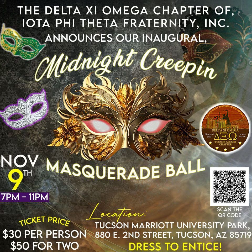 Inaugural \u201cMidnight Creepin\u2019\u201d Masquerade Ball