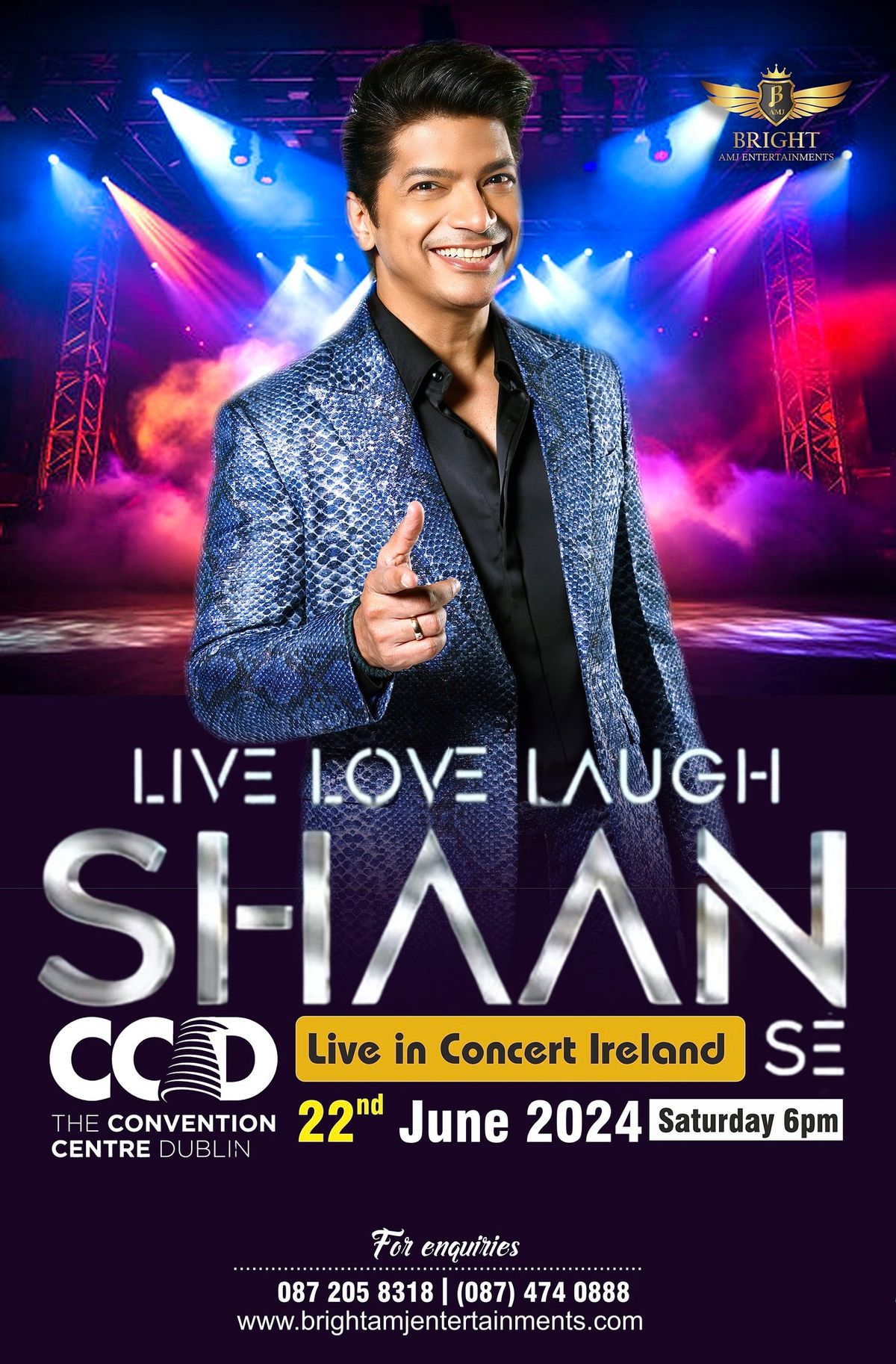 SHAAN LIVE IN CONCERT DUBLIN 2024 | LIVE LOVE LAUGH SHAAN SE