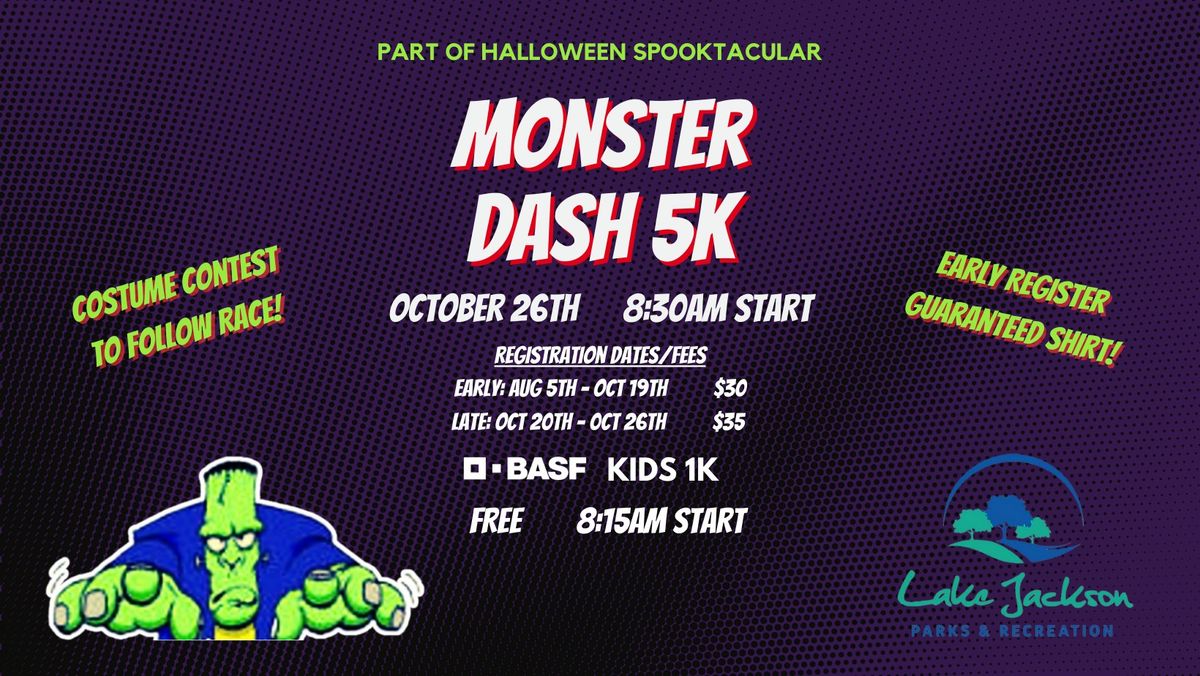 Monster Dash 5K and BASF Kids 1K 2024