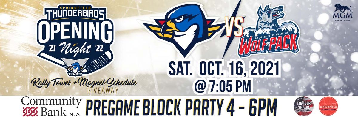 Springfield Thunderbirds at Hartford Wolf Pack at PeoplesBank Arena