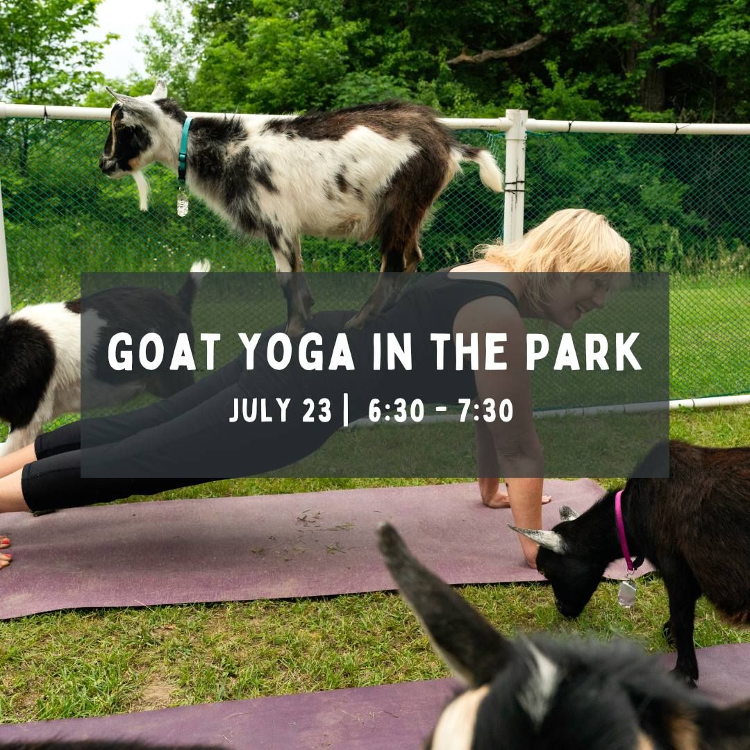 Goat Yoga in the Park (ages 12+)