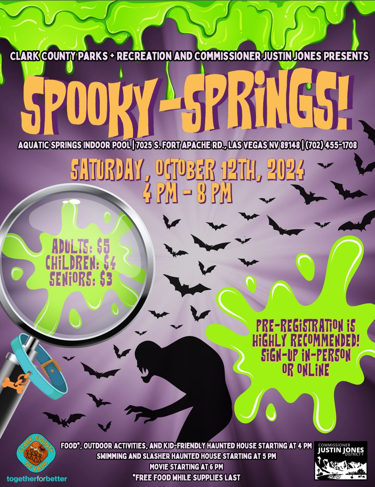 Spooky Springs! | Food, Outdoor Activities, Haunted House, Swimming, & Movie Night!