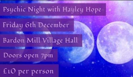 Psychic Night with Hayley Hope 