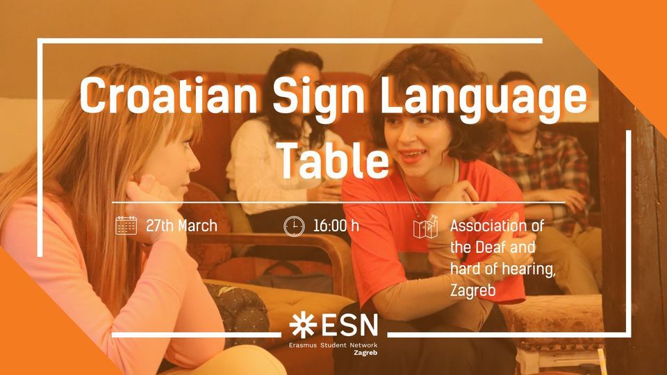 Croatian Sign Language Table
