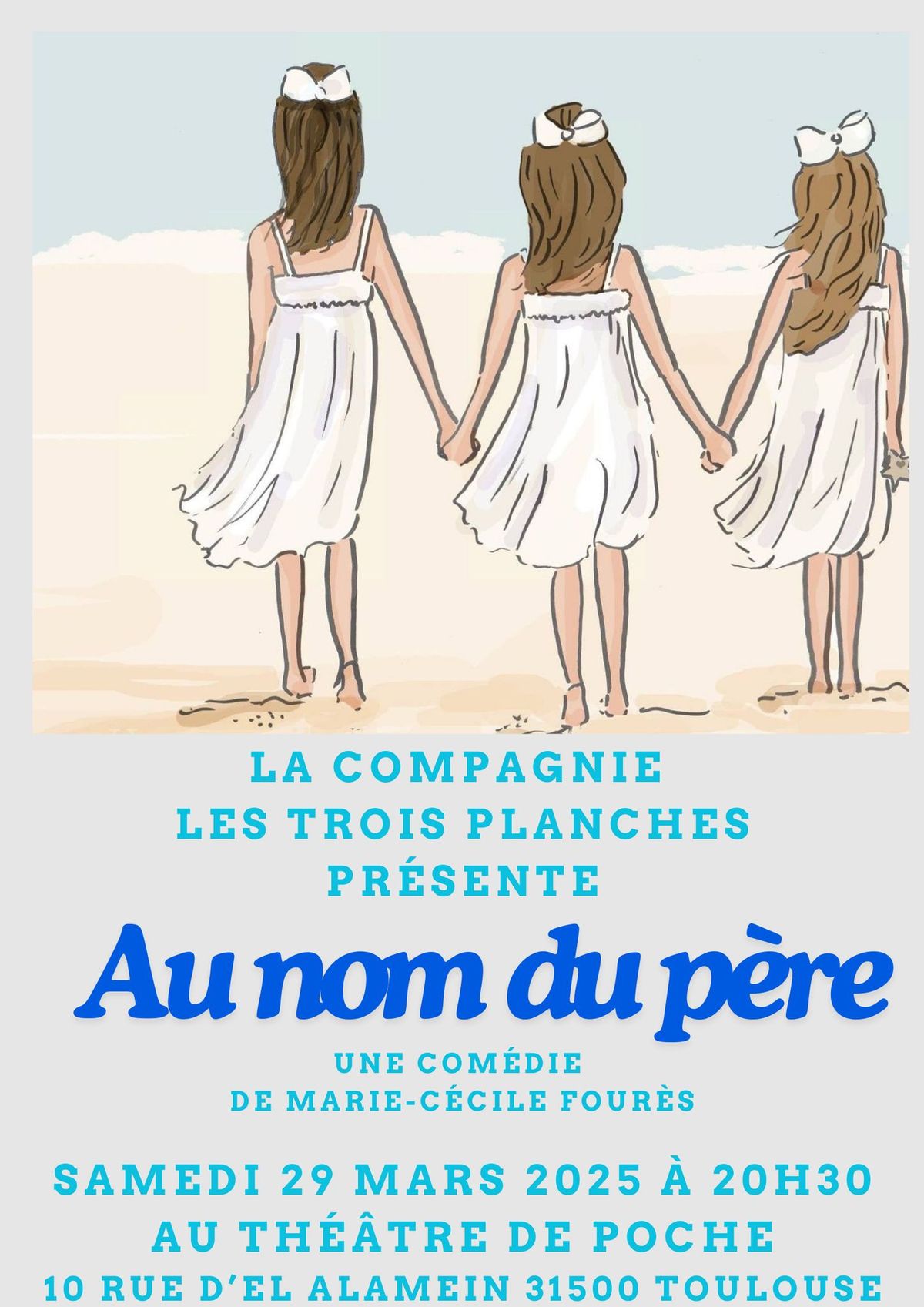 [MOI(S) FEMME(S)] Au nom du p\u00e8re Compagnie Les Trois Planches samedi 29 mars \u00e0 20h30