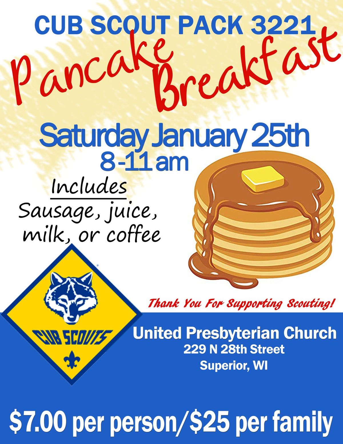 Cub Scout Pancake Breakfast