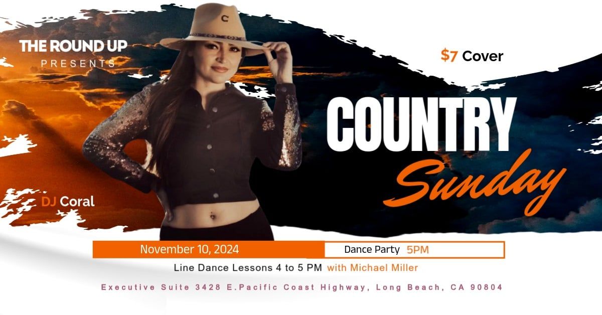 Round Up Presents: Country Sunday, November 10th