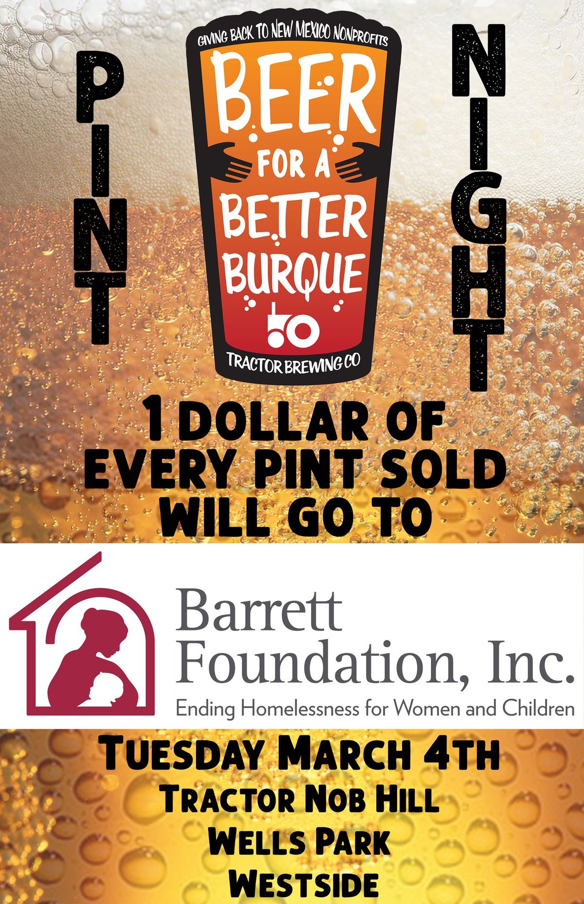 BBB Pint Night in Support of Barrett Foundation