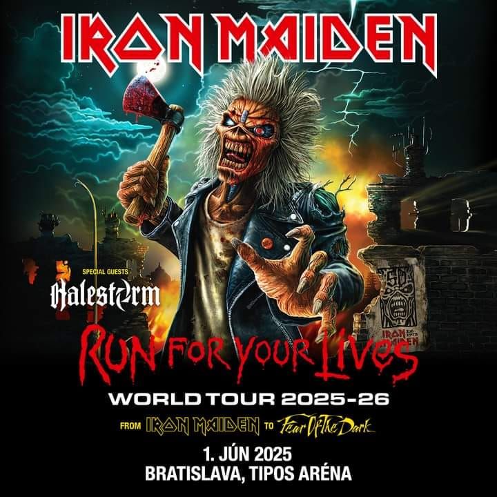 Iron Maiden Run For Your Lives Bratislava. Autobusov\u00fd z\u00e1jazd z Banskej Bystrice 