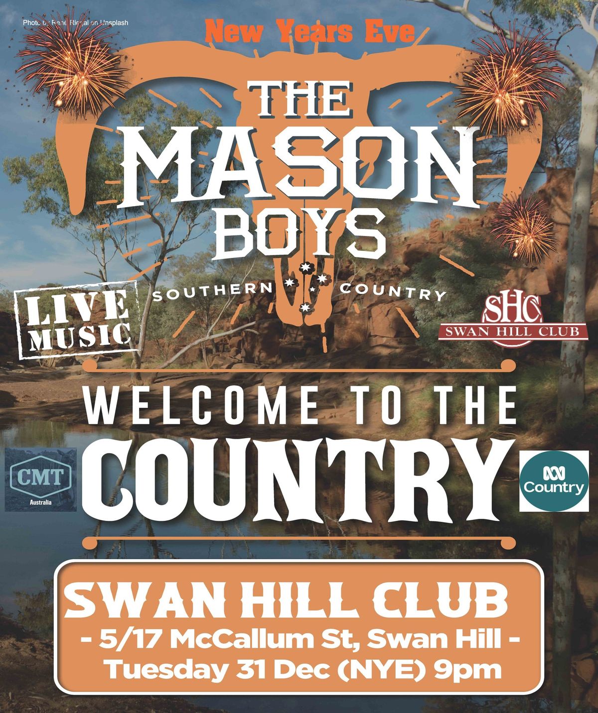 NYE with The Mason Boys at the Swan Hill Club