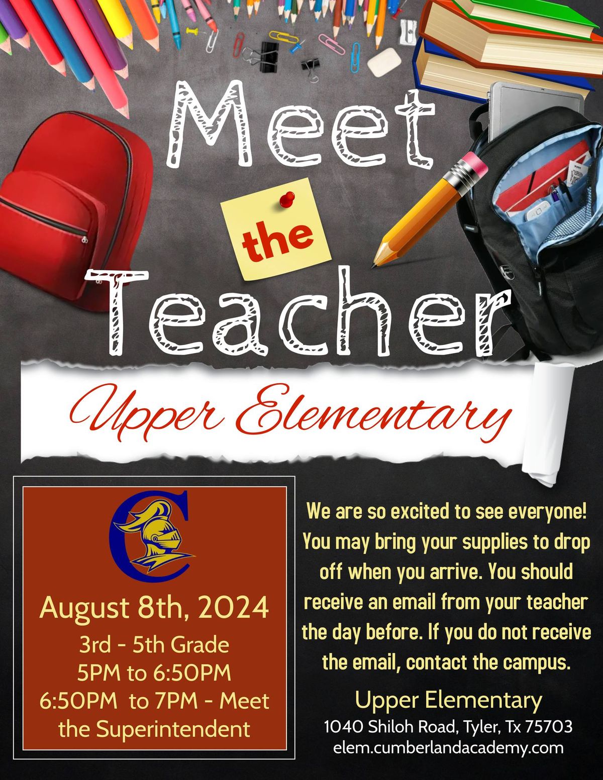 Upper Elementary Meet The Teacher Night