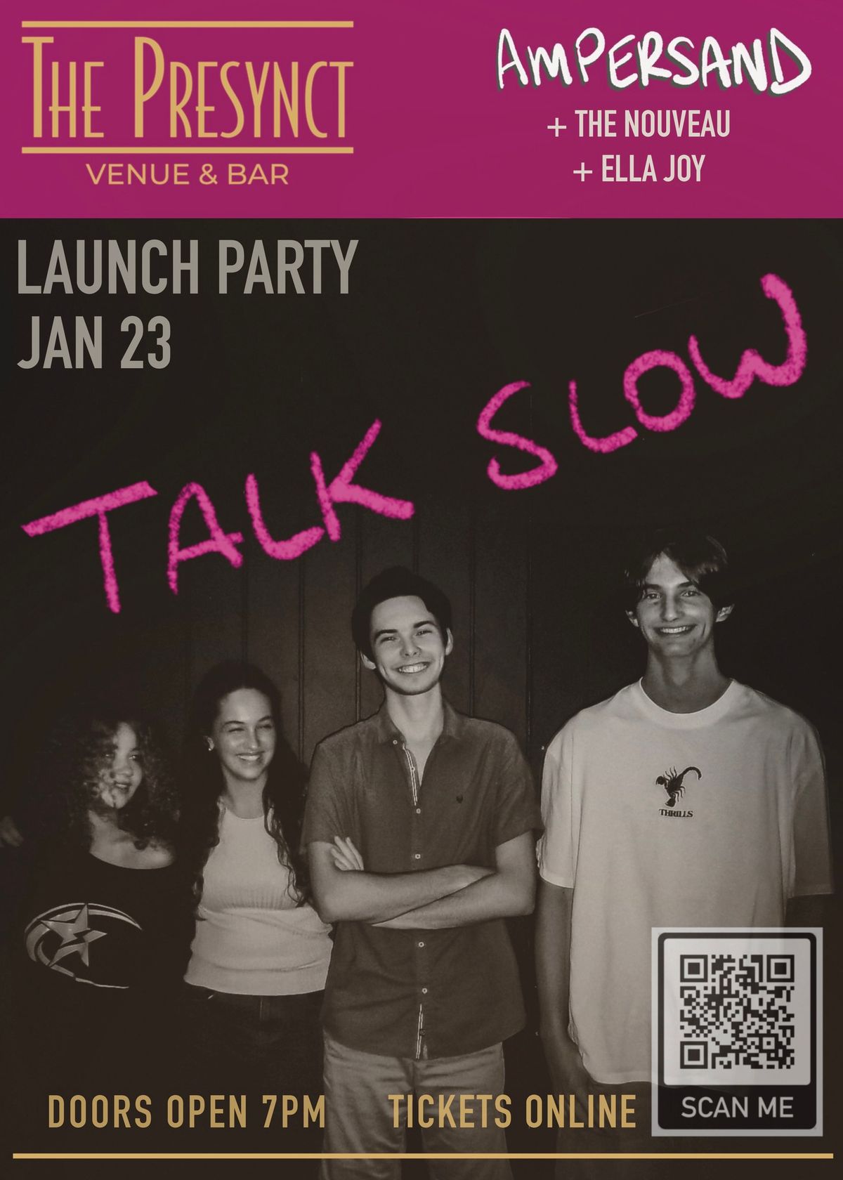 Ampersand 'Talk Slow' Launch Party - featuring The Nouveau & Ella Joy