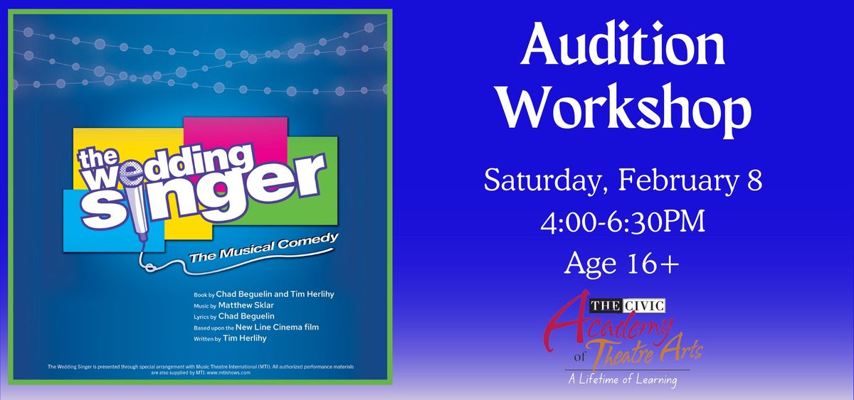 Audition Workshop:  Wedding Singer