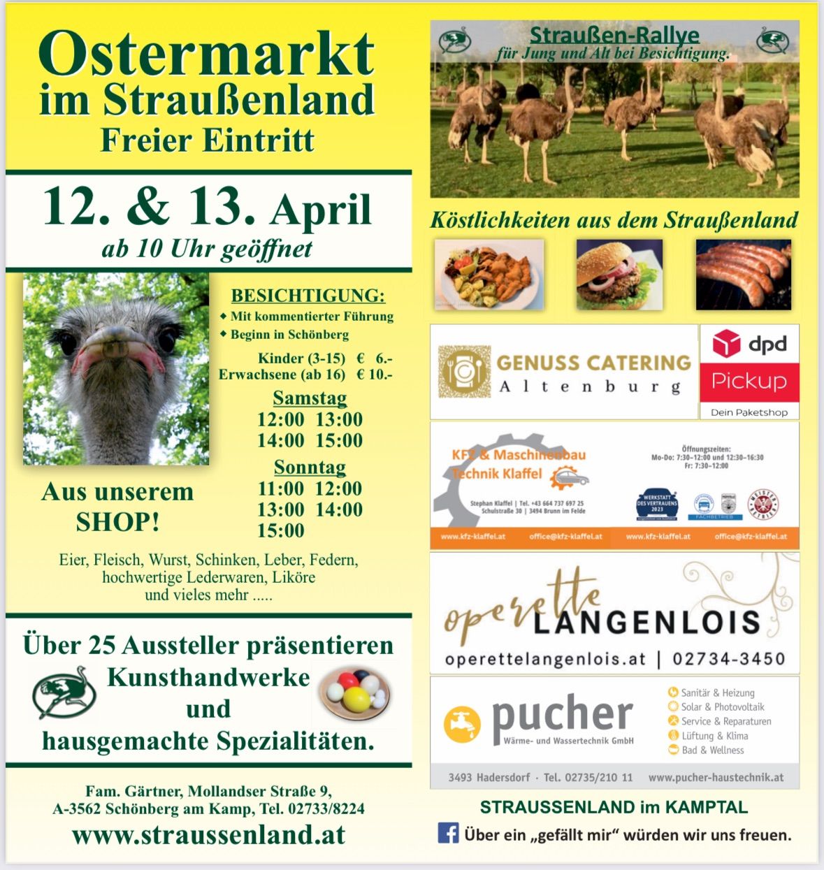 Ostermarkt im Strau\u00dfenland 