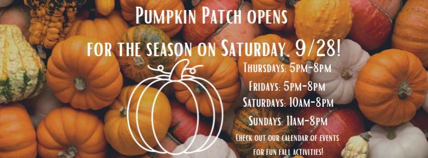 Pumpkin Patch Opening Day