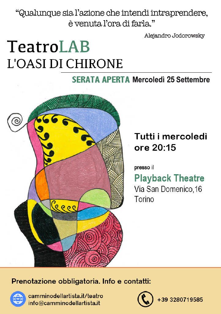 SERATA APERTA TeatroLAB - L'Oasi di Chirone