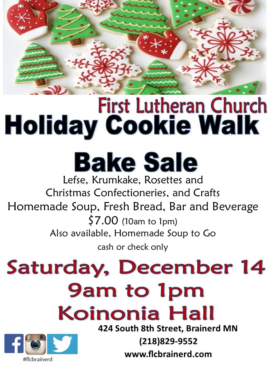 First Lutheran Church - Brainerd, Annual Holiday Cookie Walk 