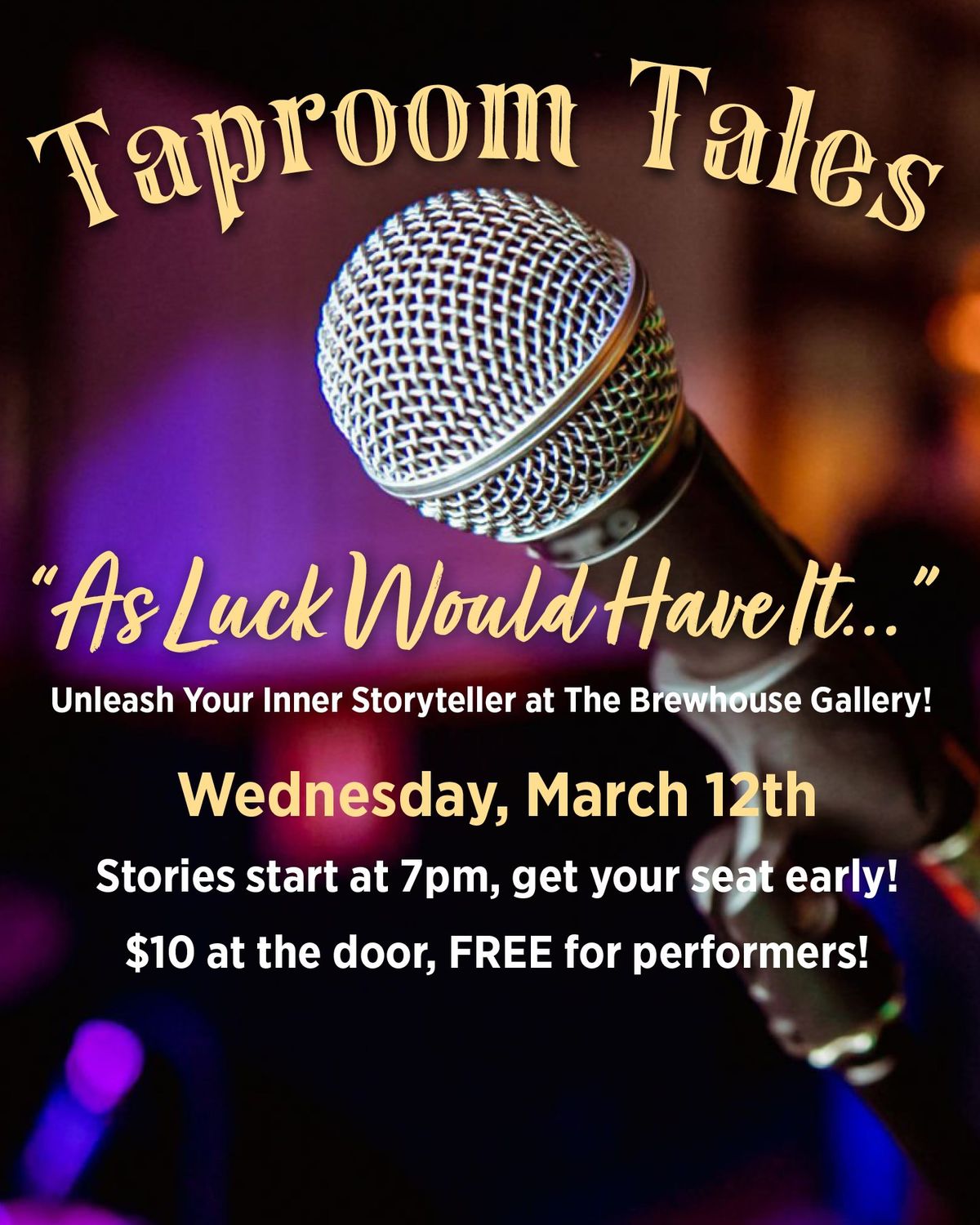 Taproom Tales: "As Luck Would Have It..."