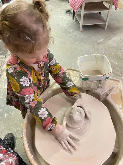 Parent and kid pottery