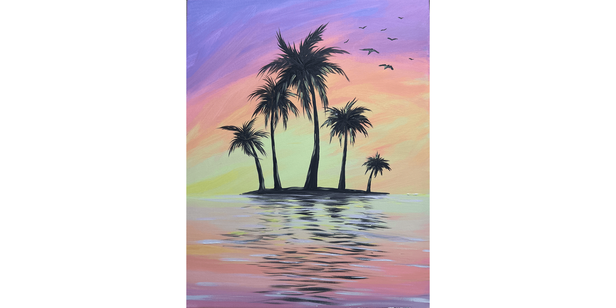 Fluorescent Palms - Paint and Sip in Sacramento | Classpop!\u2122