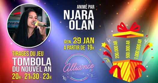 Njara Olan Au Casino Alliance Entree Gratuite Cocktail Dinatoire Et Tirages De La Grande Tombola Du Nouvel An Casino Alliance Madagascar 29 January 21