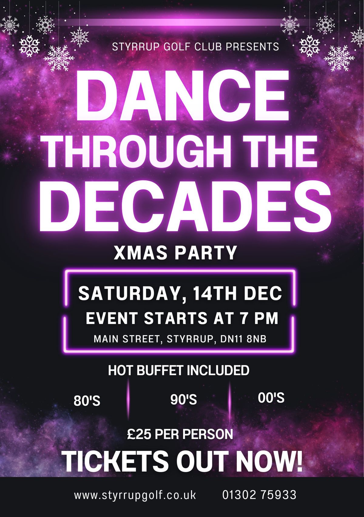 Dance Through The Decades Xmas Party