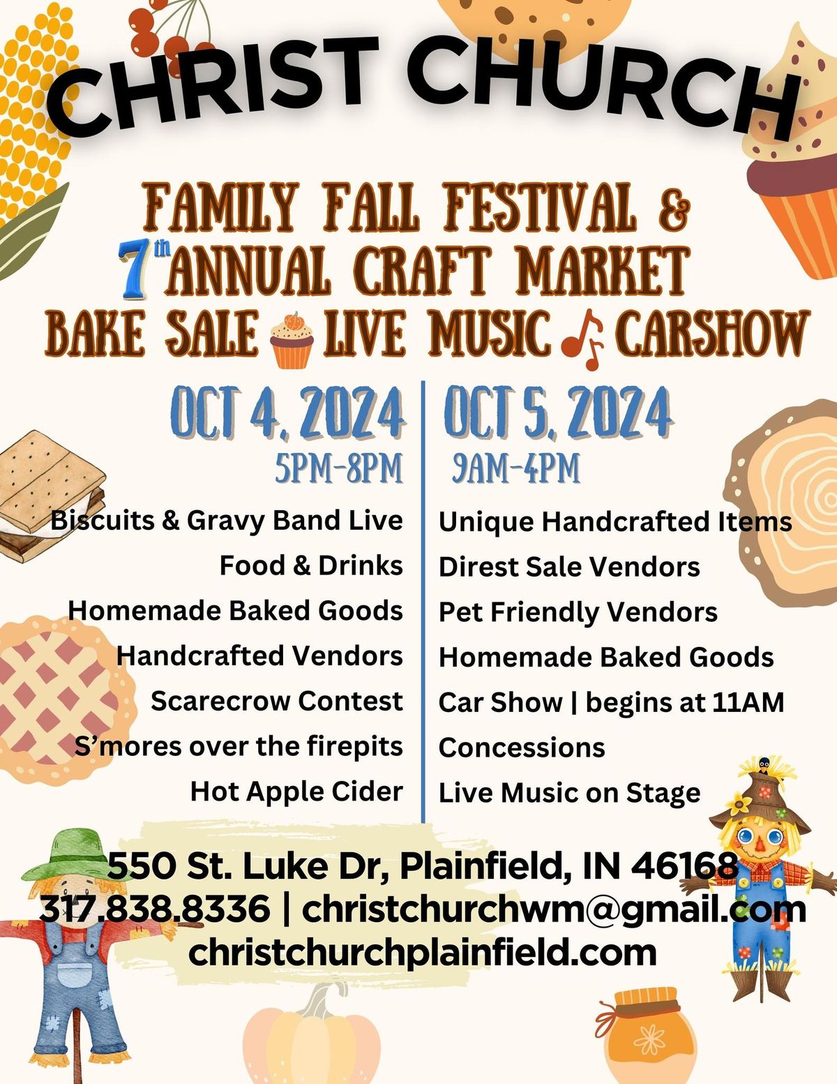 7th Annual Craft Market, Bake Sale, Car Show, Live Music