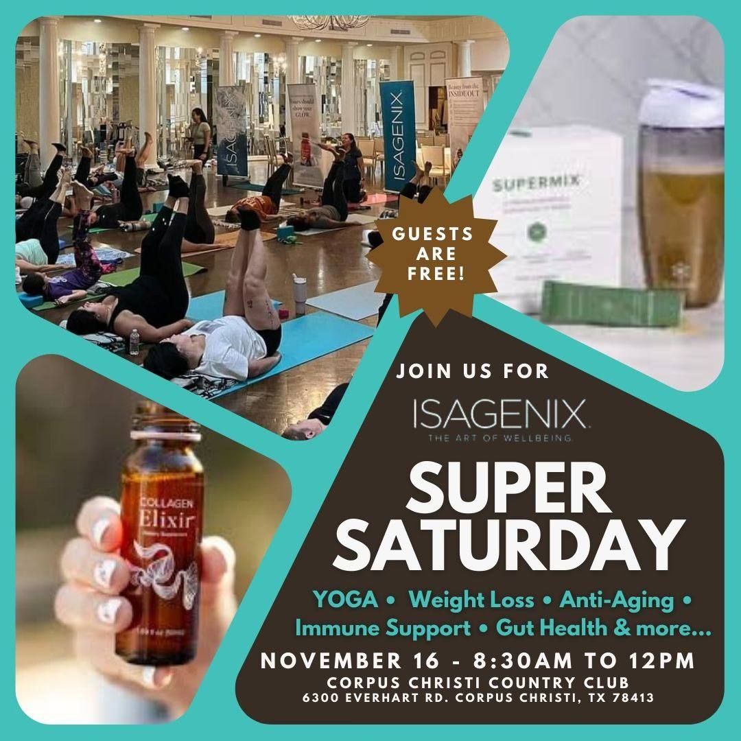 FREE Breakfast, Community Yoga & Natural Wellness Class   - Isagenix Super Saturday 