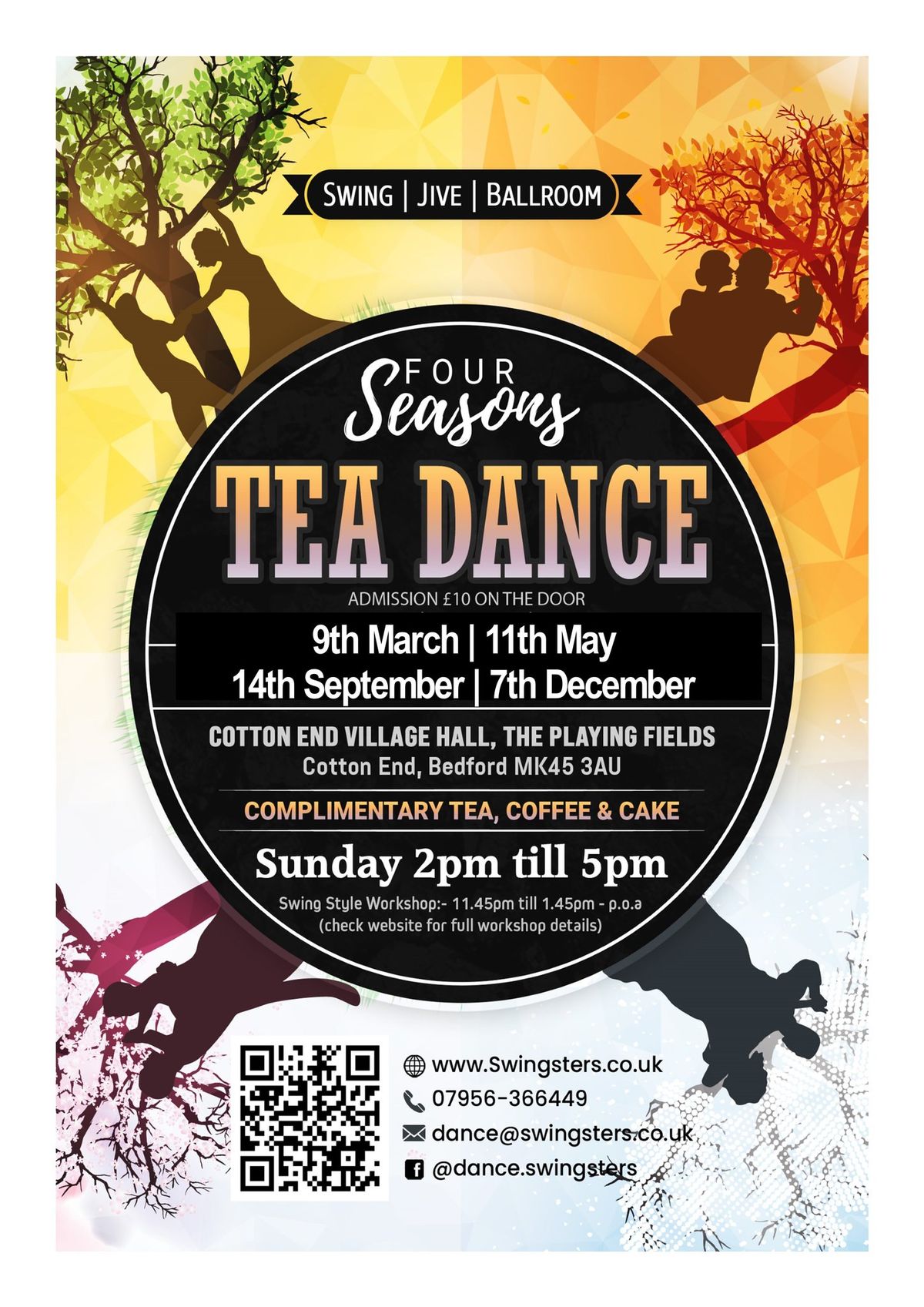 Swingsters Four Seasons Tea Dance - Optional Argentine Tango Workshop