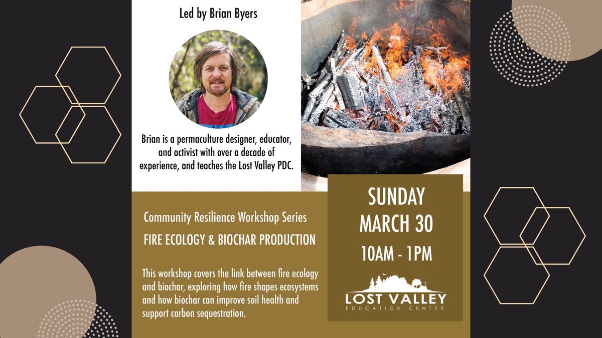 Fire ecology and Biochar Production Workshop - FREE