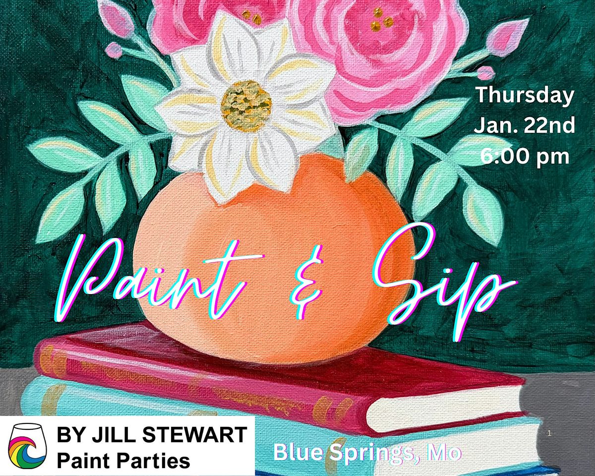 Books and Blooms Paint Party