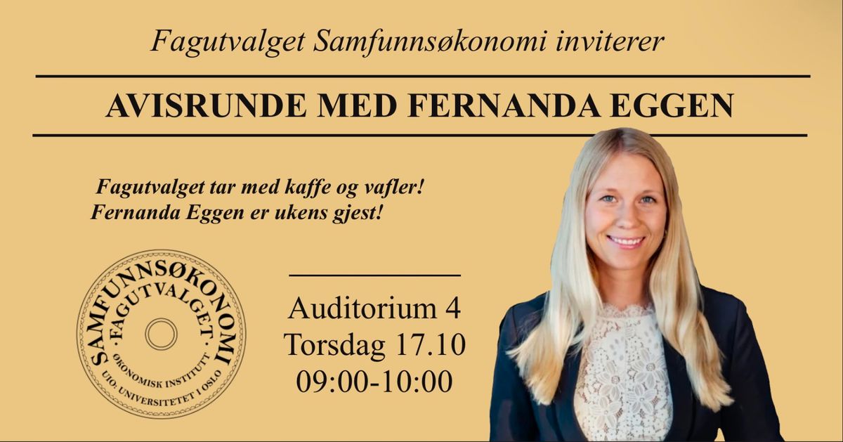 Avisrunde med FERNANDA EGGEN 