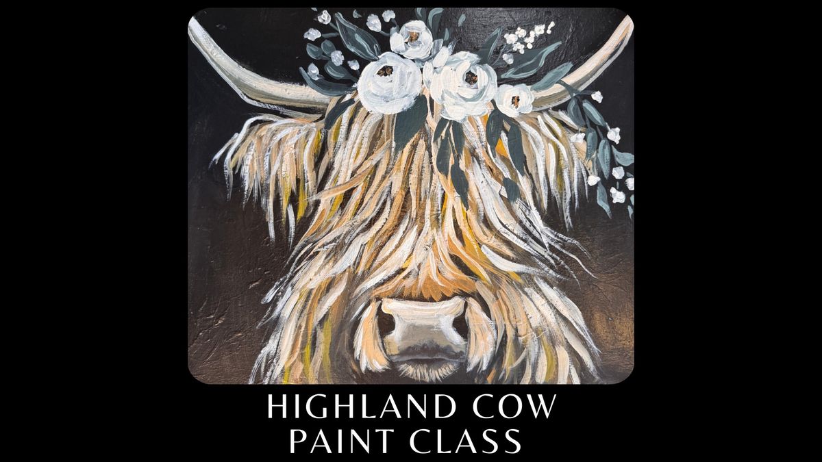 Highland Cow Paint Class